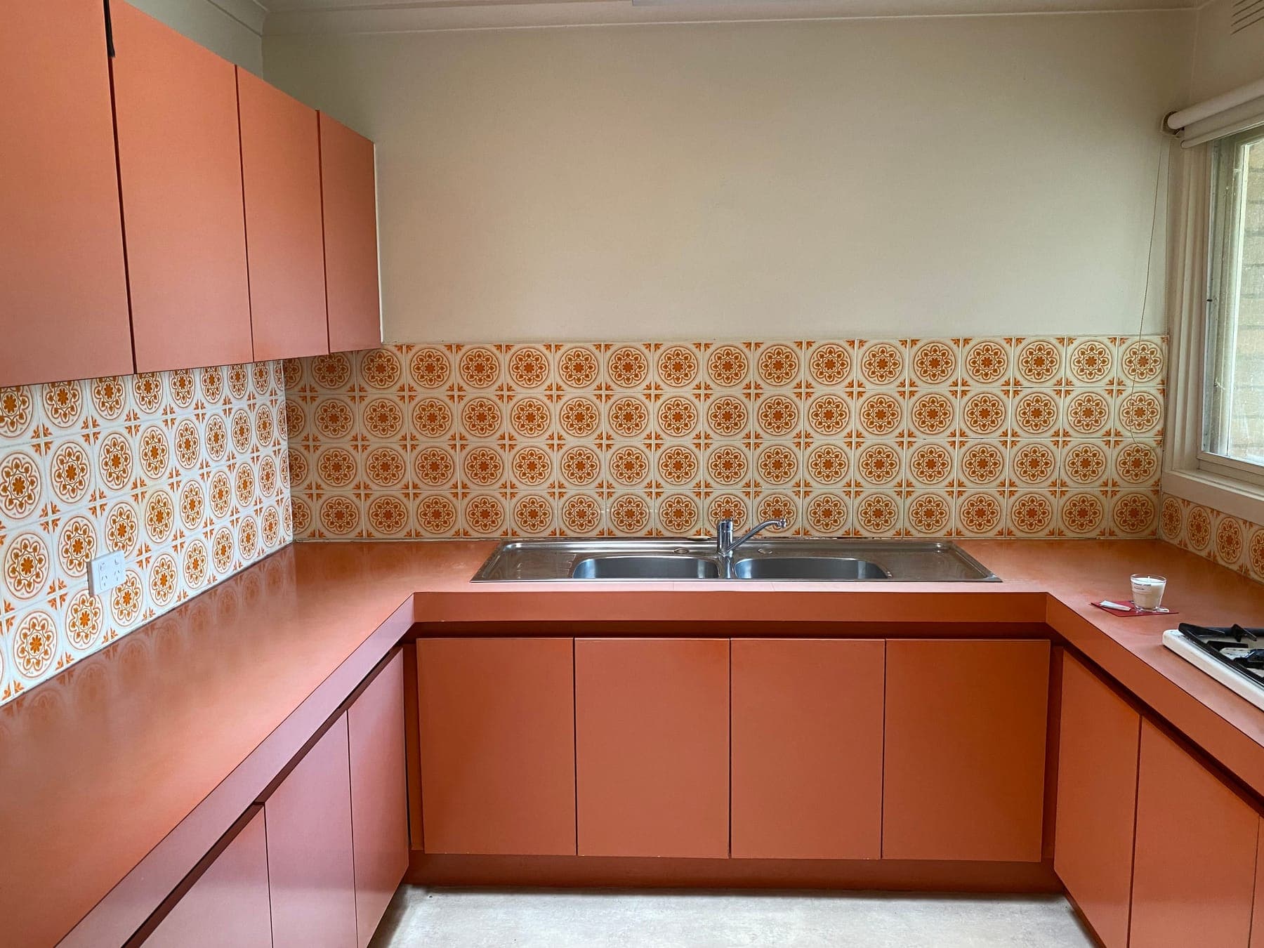 Heritage galley kitchen, West Bathurst, before